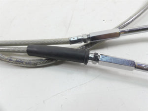 Big Twin Harley Dyna Softail  for 19" Ape Hanger Throttle Cable & Brake Line Set | Mototech271