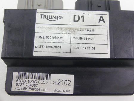 2006 Triumph Daytona 675 Keihin Cdi Ecu Ecm Engine Control Module T1292102 {{ shop.shopifyCountryName }} - Mototech271