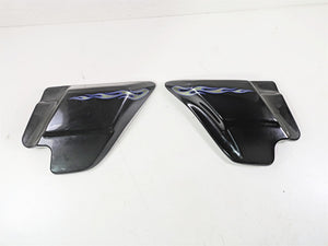 2007 Harley Touring FLHRSE CVO Road King Side Covers Fairings Black Ice 66048-97