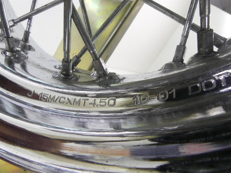 2002 Yamaha XVS1100 V-Star Nice Chrome Spoke Rear Wheel Rim 15x4.5 5EL-25311-00 {{ shop.shopifyCountryName }} - Mototech271