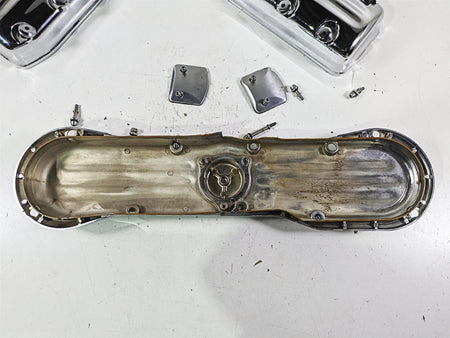 1998 Honda GL1500 Valkyrie Tour Chrome Cylinder Timing Cover Set 11511-MZ0-000 {{ shop.shopifyCountryName }} - Mototech271