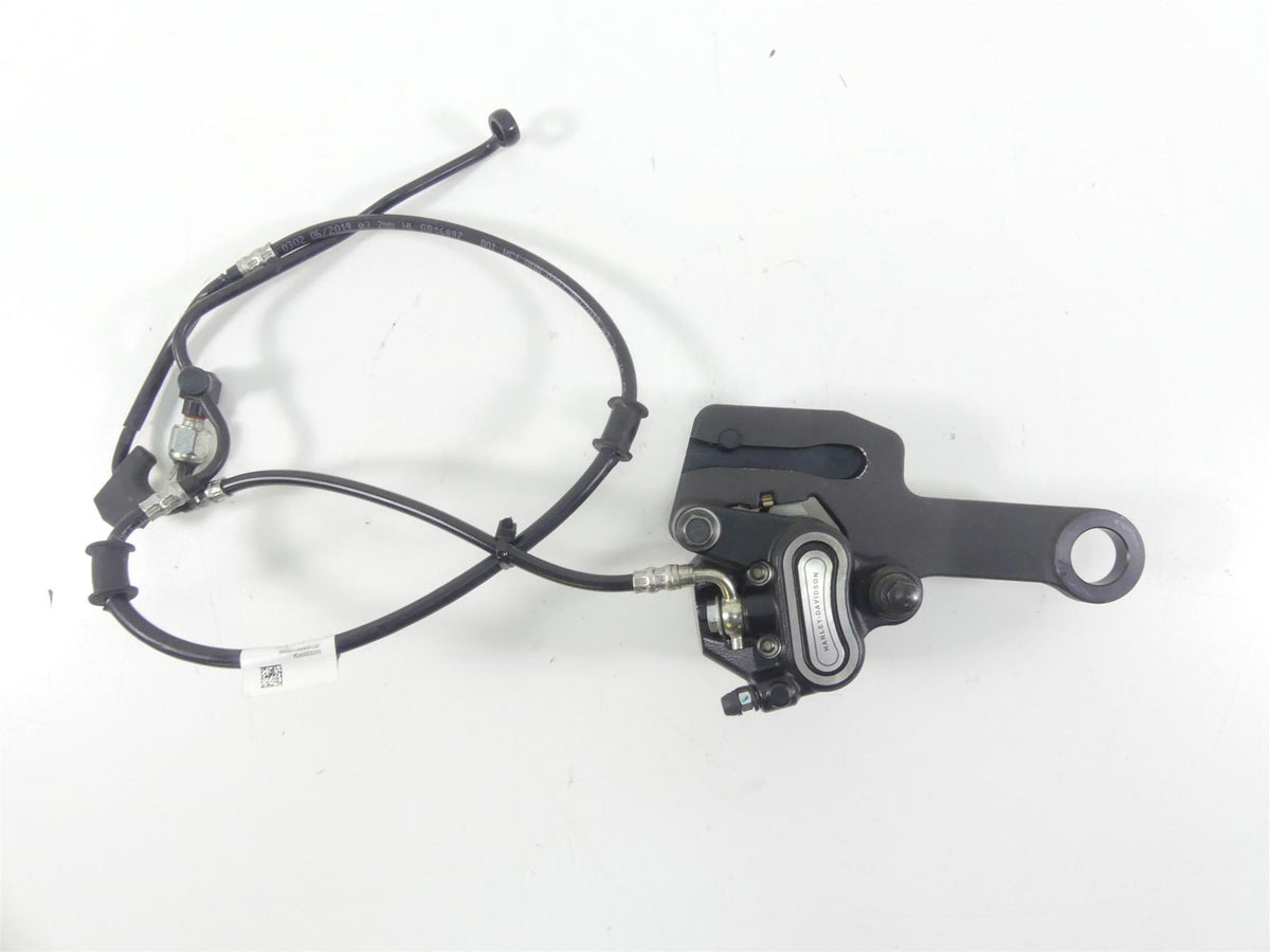 2020 Harley Softail FXBB Street Bob Rear Brake Caliper + Line & Bracket 41300192 {{ shop.shopifyCountryName }} - Mototech271