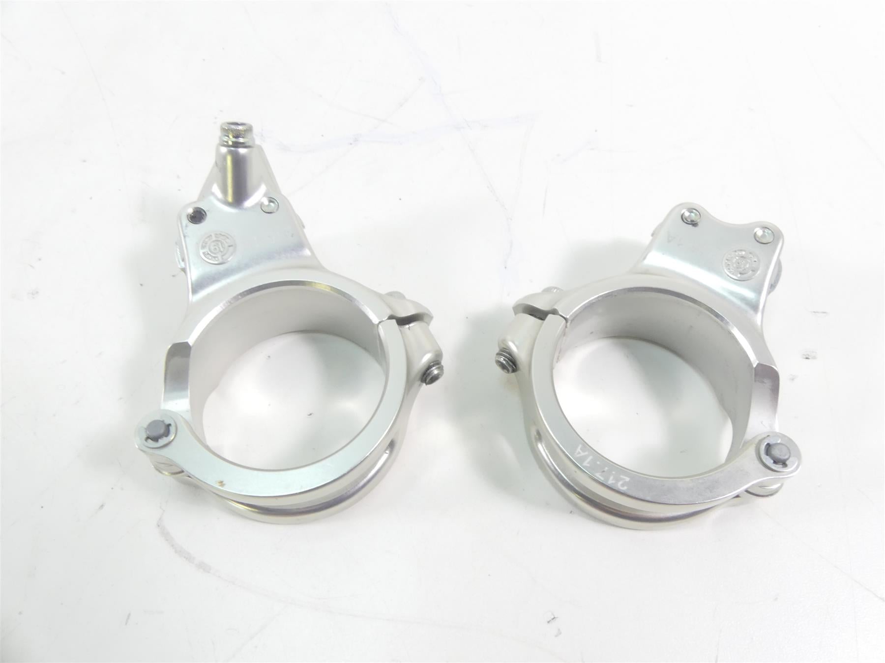 2020 Ducati Panigale V2 Clip On Handlebar Clamp Set 53mm 36011621AA 36011601AA {{ shop.shopifyCountryName }} - Mototech271