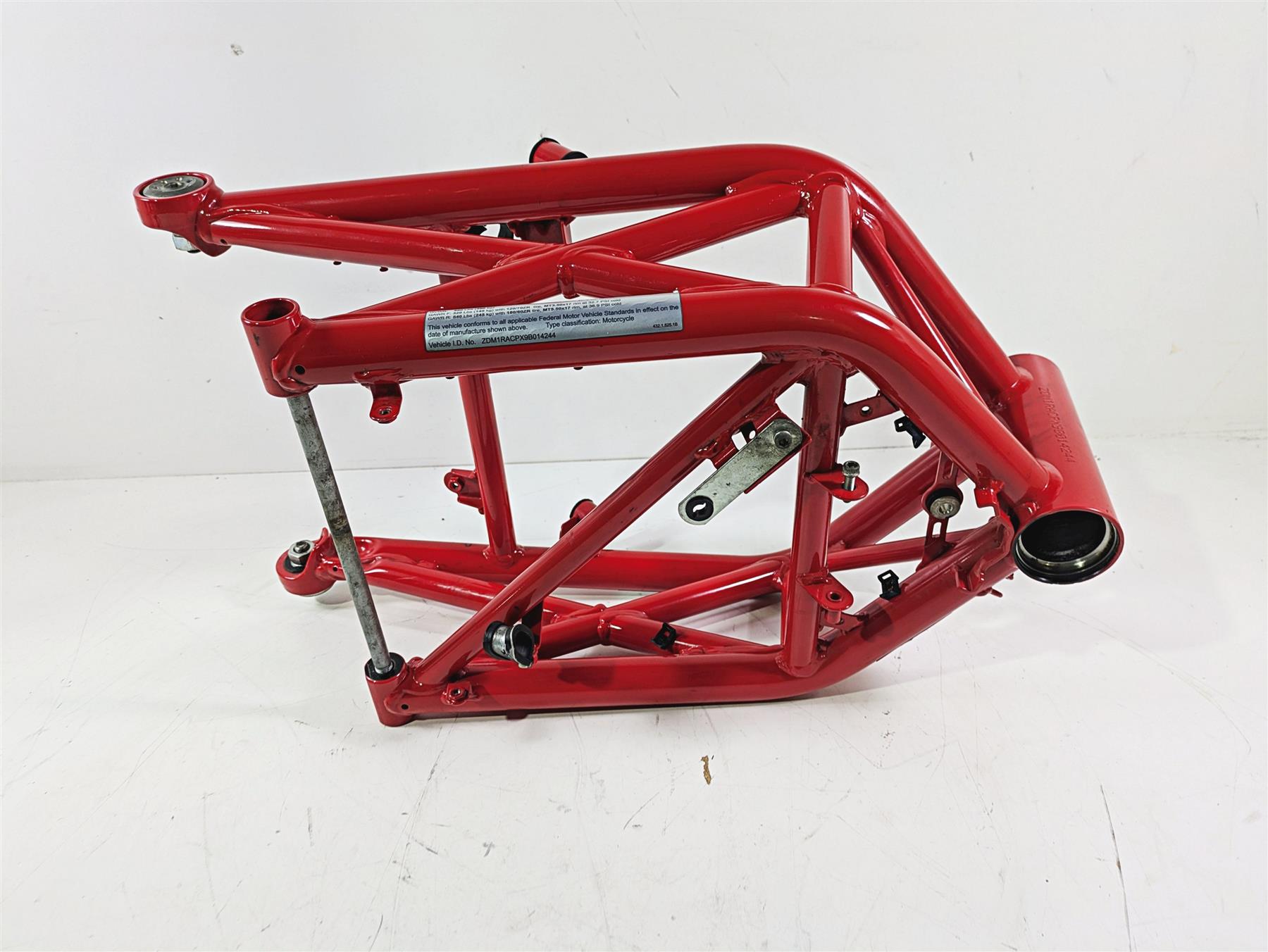 2009 Ducati Monster 1100 S Straight Main Frame Chassis With Clean Texas Title - 47021963A {{ shop.shopifyCountryName }} - Mototech271