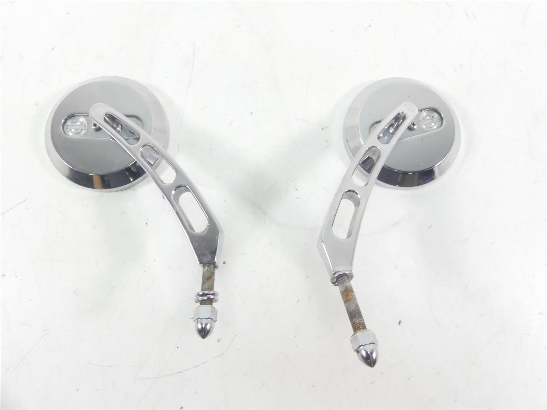 2000 Harley Dyna FXR4 CVO Super Glide Rear View Billet Mirror Set 91507-99 {{ shop.shopifyCountryName }} - Mototech271
