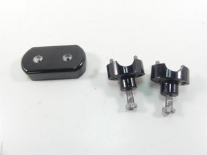 2011 Harley VRSCF Muscle Rod 2" Handlebar Riser Clamp Speedo Mount Set | Mototech271