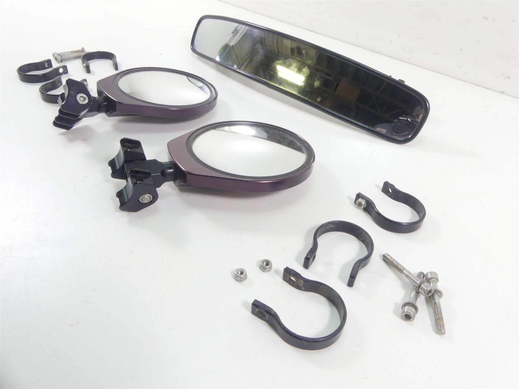 2018 Polaris RZR1000 XP EPS Turbo Dynamix 1.75" Billet Round & Center Mirrors {{ shop.shopifyCountryName }} - Mototech271