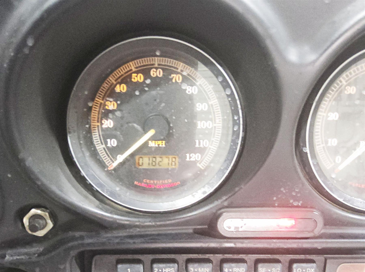 2003 Harley Touring FLHTCUI 100TH E-Glide Speedometer Speedo Gauge 18K 67349-00 {{ shop.shopifyCountryName }} - Mototech271