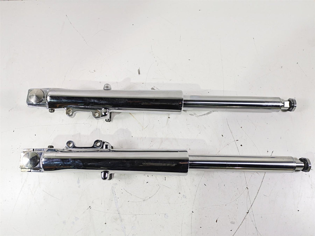 2007 Harley Touring FLHTCU SE CVO E-Glide Front Chrome Fork Leg Set 46621-06 {{ shop.shopifyCountryName }} - Mototech271