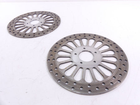2009 Harley Touring FLHRC Road King Front Brake Disc Rotor Set 41808-08 41809-08 {{ shop.shopifyCountryName }} - Mototech271