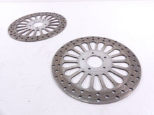 Load image into Gallery viewer, 2009 Harley Touring FLHRC Road King Front Brake Disc Rotor Set 41808-08 41809-08

