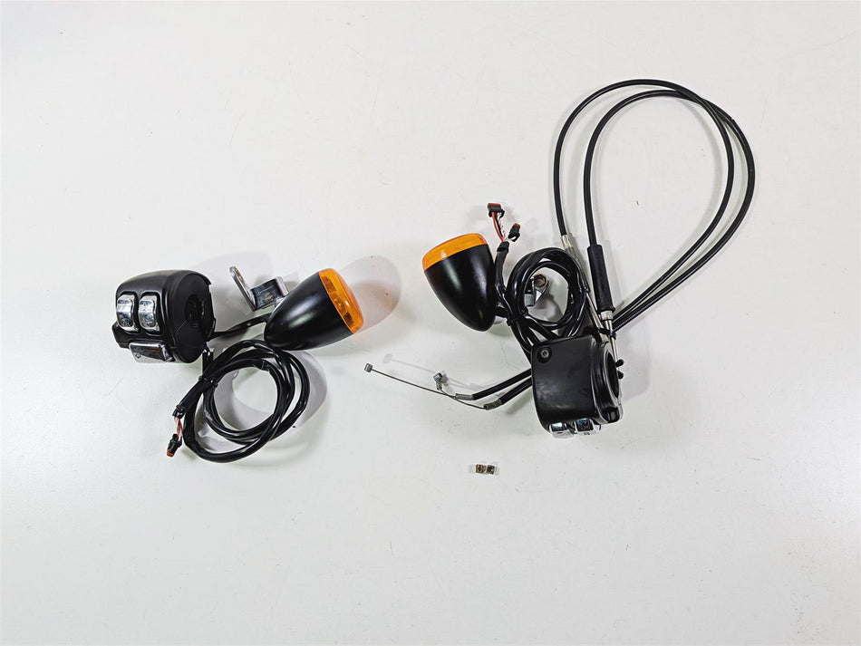 2014 Harley FXSB Softail Breakout Hand Control Switch Chrome Button Set 72951-12