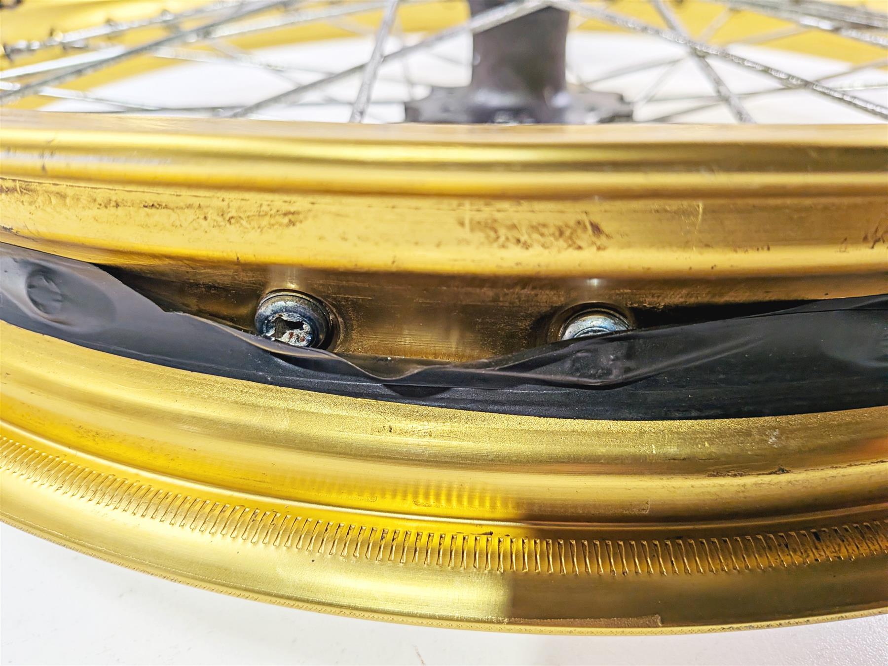 2017 Honda CRF1000 Africa Twin Straight Gold Front Wheel Rim 21x2.15 44650-MJP-315-Mototech271