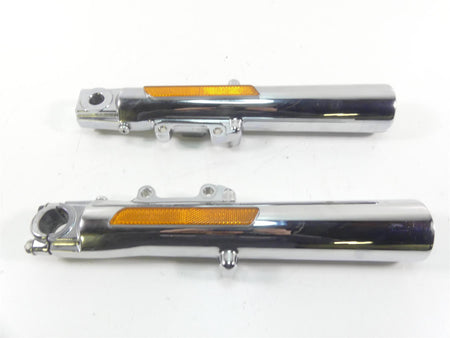 2009 Harley FLHTCU SE4 CVO E-Glide Chrome Front Fork Lower Tube Set 45500169 {{ shop.shopifyCountryName }} - Mototech271