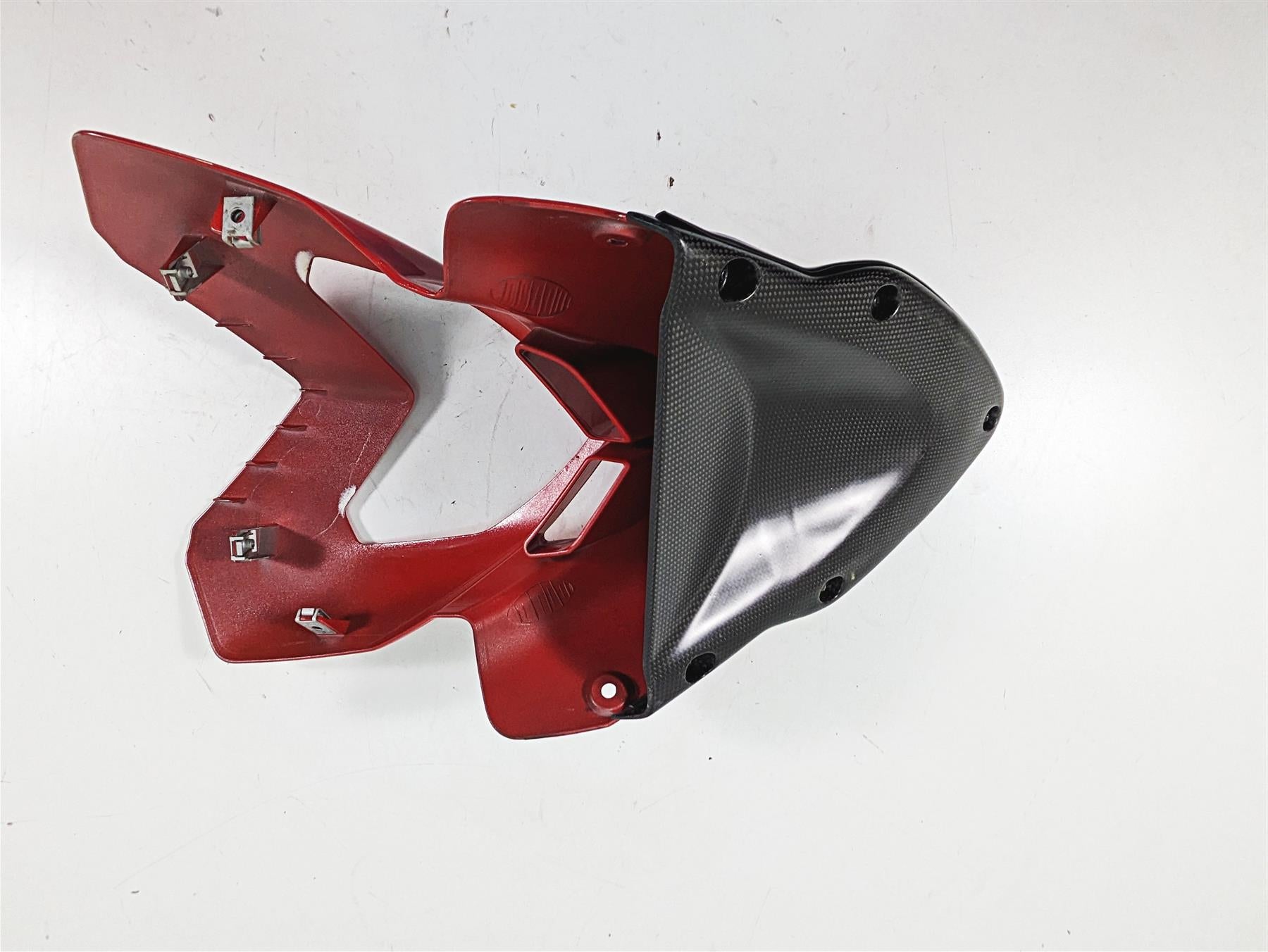 2011 Ducati Hypermotard 1100 Evo SP Front Red Headlight Cover Fairing 48110451A {{ shop.shopifyCountryName }} - Mototech271