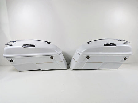 2006 Yamaha XVZ1300 Royal Star Left Right Saddle Bag Set White 4XY-Y2843-2H-P2 {{ shop.shopifyCountryName }} - Mototech271