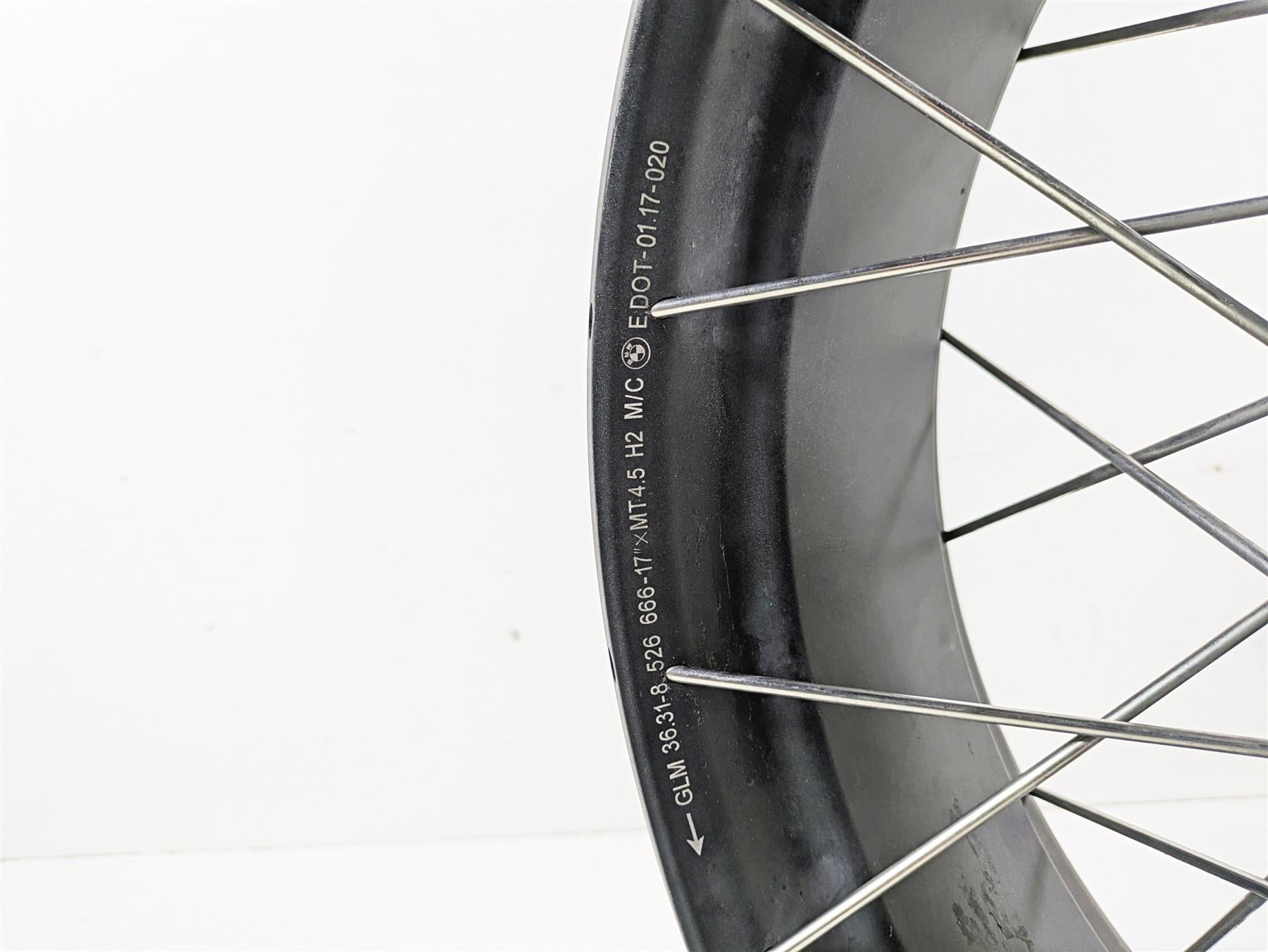 2018 BMW R nineT Urban GS K33 Straight 17x4.5 Rear Wheel Spoke Rim 36318562513 {{ shop.shopifyCountryName }} - Mototech271