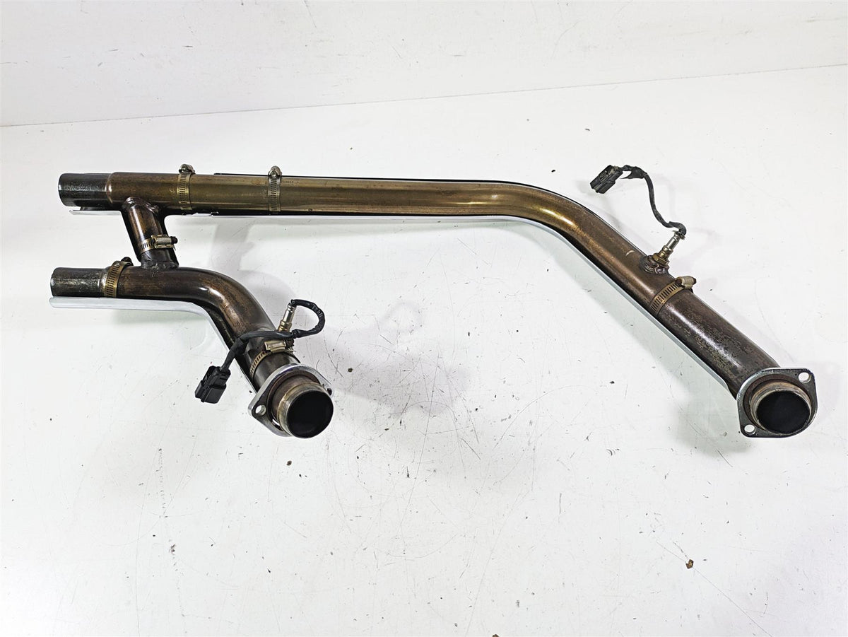 2021 Harley Softail FLSL Slim Oem Exhaust Header & Heat Shields 65600248 {{ shop.shopifyCountryName }} - Mototech271