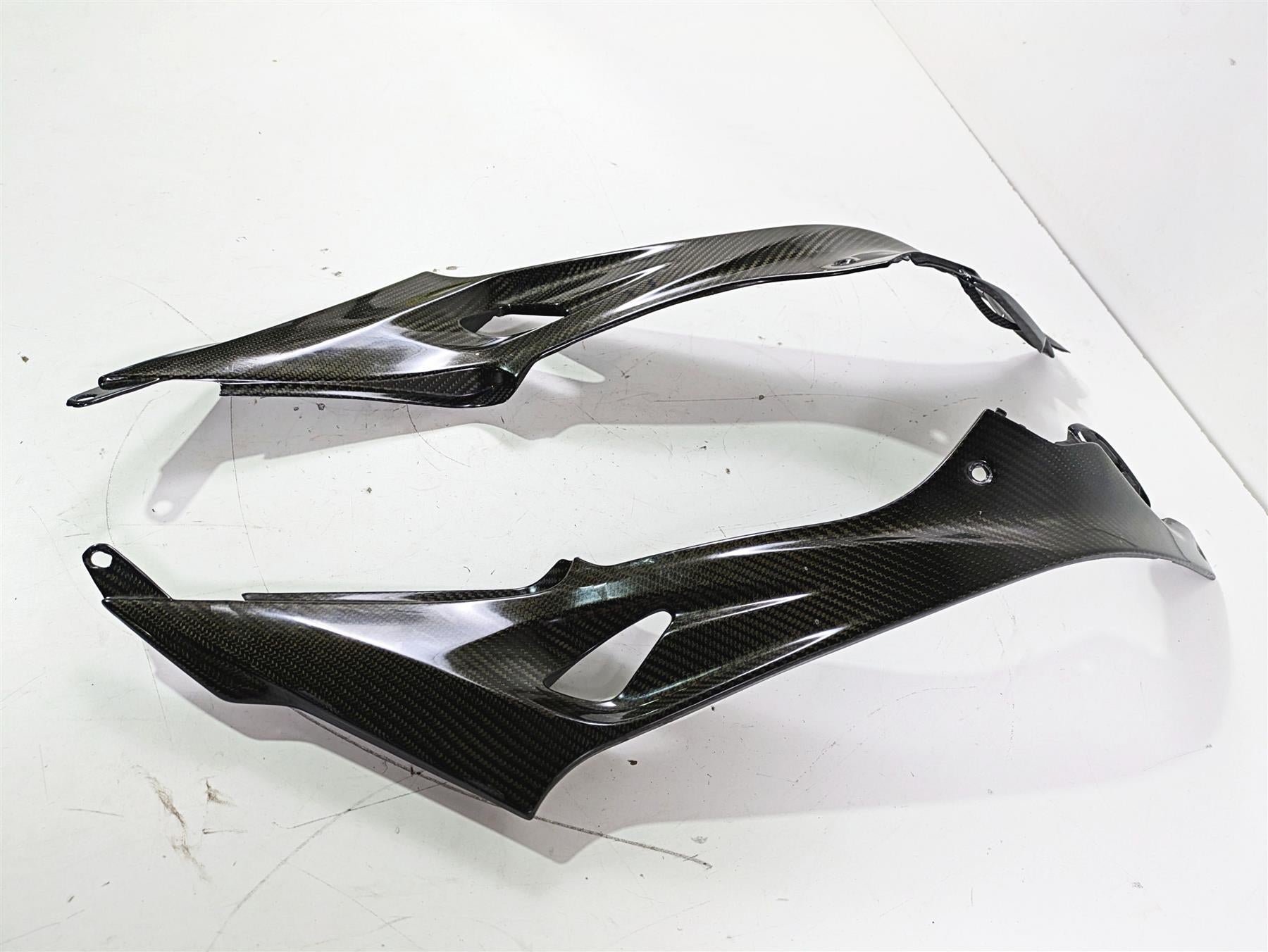 2017 BMW S1000RR K46 Left Right Carbon Fiber Tank Trim Fairing Cover Set {{ shop.shopifyCountryName }} - Mototech271