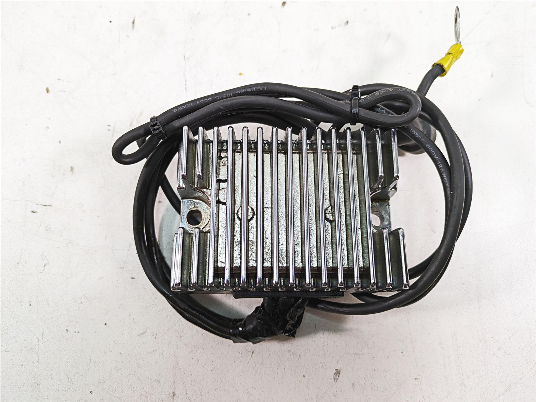 1990 Harley Sportster XLH883 XL883 Chrome Rectifier Voltage Regulator 74523-84A {{ shop.shopifyCountryName }} - Mototech271