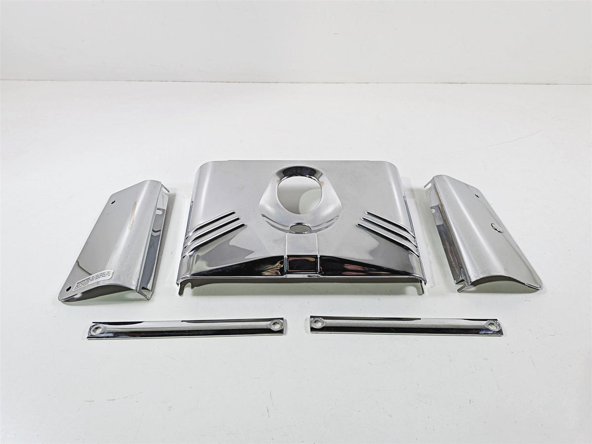 2005 Harley Softail FLSTFSE CVO Fat Boy Headlight Fork Chrome Cover Set 67889-91-Mototech271