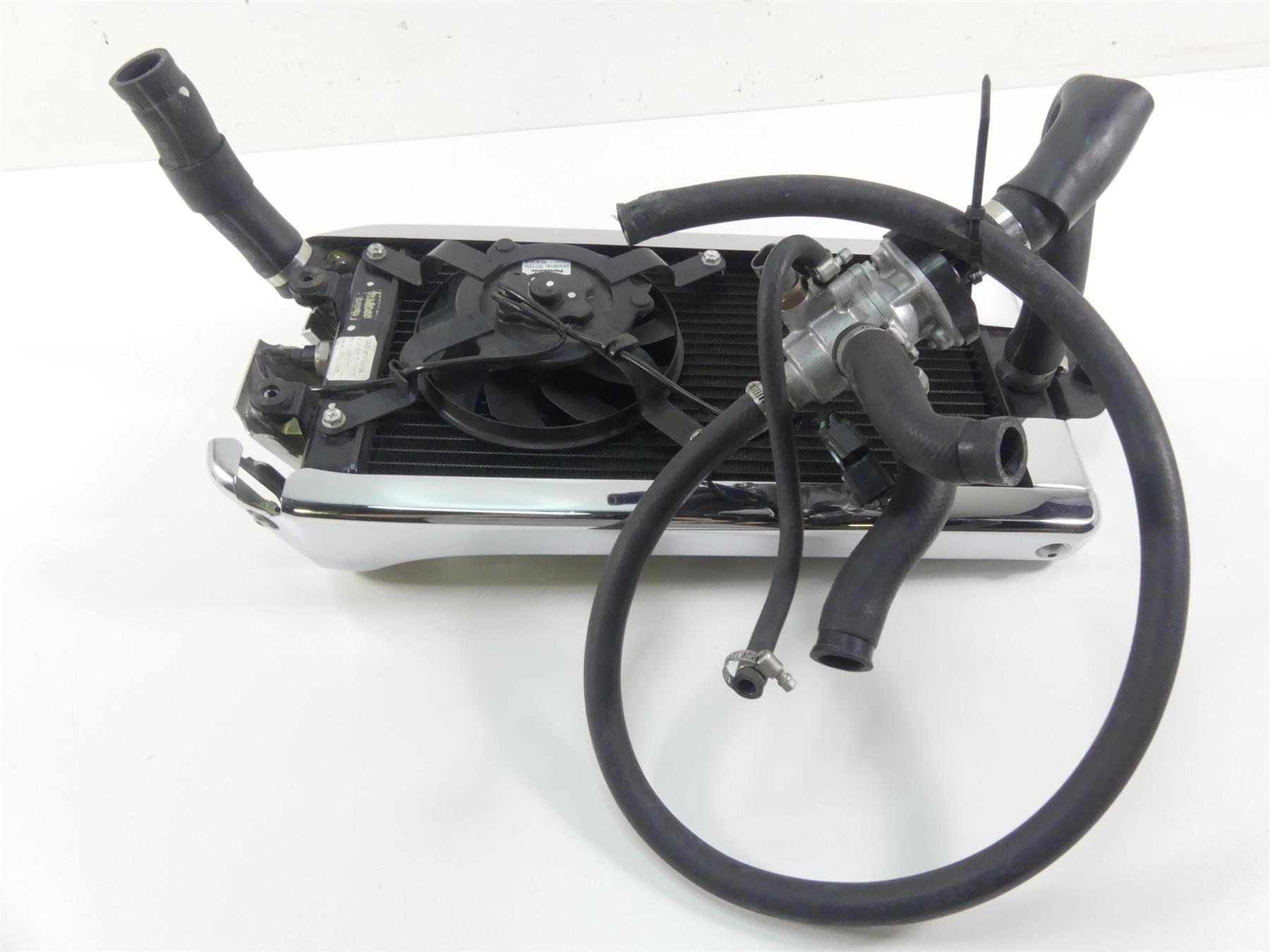 2006 Honda VTX1800 C2 Radiator Fan Hoses Guard Chrome Cover Set 19010-MCH-C21 {{ shop.shopifyCountryName }} - Mototech271