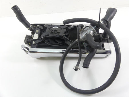 2006 Honda VTX1800 C2 Radiator Fan Hoses Guard Chrome Cover Set 19010-MCH-C21 {{ shop.shopifyCountryName }} - Mototech271