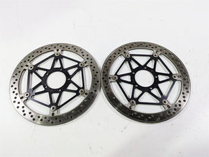 2016 Ducati Monster 1200 S Front Brake Rotor Disc Set Brembo 49241351A 49241341A