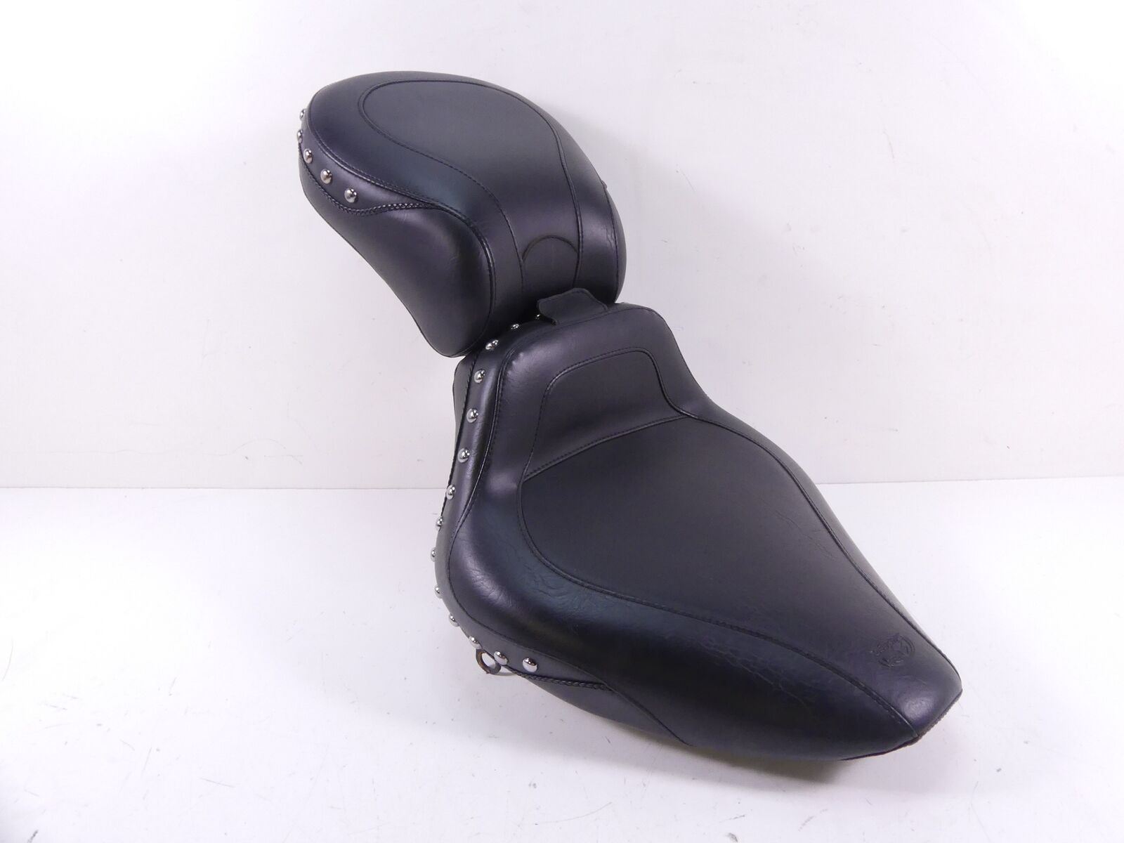 2001 Harley Softail FLSTC Heritage Mustang Studded Seat Saddle Set 79258 | Mototech271