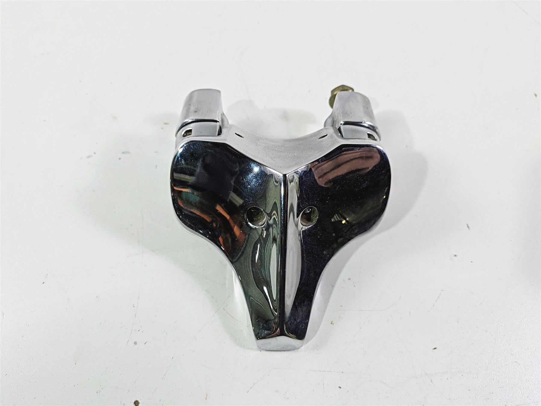 2006 Triumph Rocket 3 Handlebar Holder Riser Chrome Clamp T2045674 {{ shop.shopifyCountryName }} - Mototech271