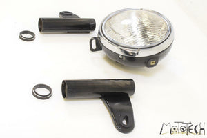 1982 Yamaha XS650 S Headlight Head Light Lamp & Holder Mounts 584-84310-61-00