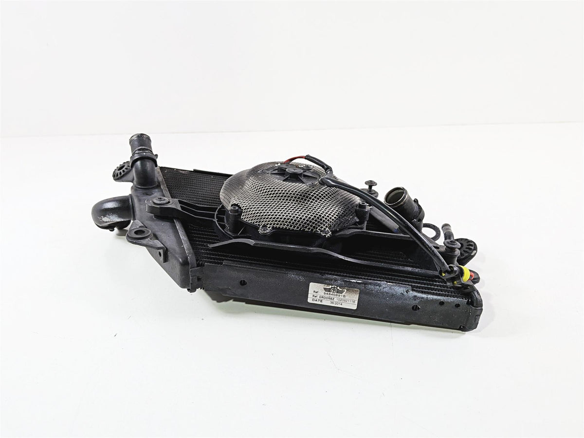 2015 Ducati Diavel Dark Left Coolant Radiator Fan Set 54840891B-Mototech271