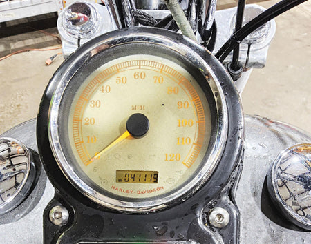 2009 Harley FXDC Dyna Super Glide Custom Speedometer Speedo Gauge - 41k 67096-09 {{ shop.shopifyCountryName }} - Mototech271