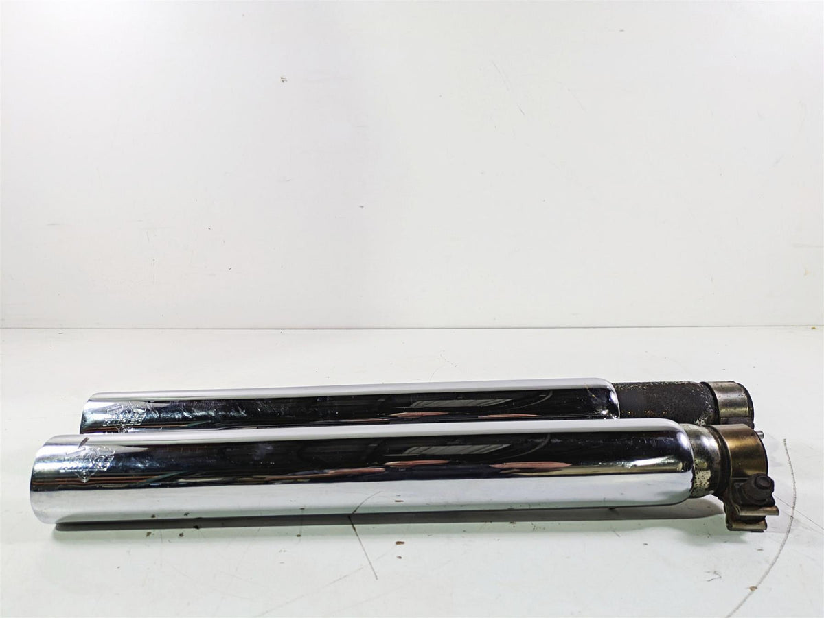 2009 Harley FXCWC Softail Rocker Vance Hines Straightshot Exhaust Mufflers 16831 {{ shop.shopifyCountryName }} - Mototech271
