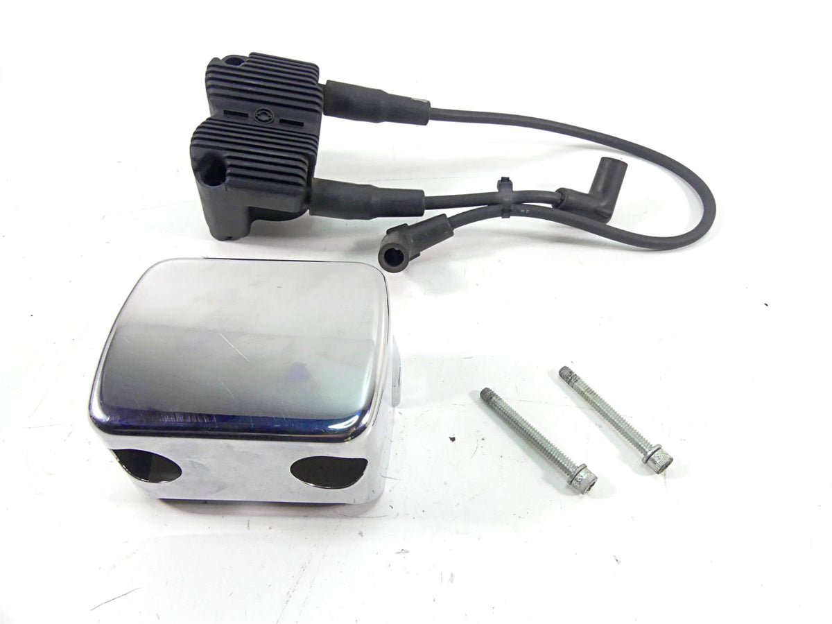 2002 Harley FLSTCI Softail Heritage Ignition Coil & Chrome Cover 31743-01 {{ shop.shopifyCountryName }} - Mototech271