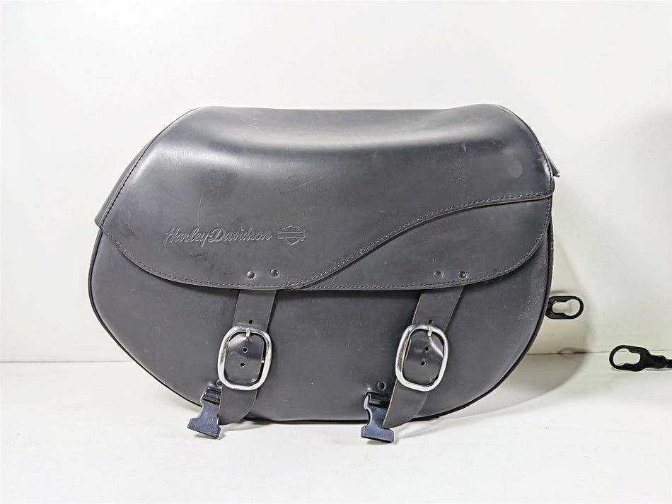 2016 Harley Softail FLSTFBS Fat Boy S Saddlebags & Holder Set 90200617 90200618