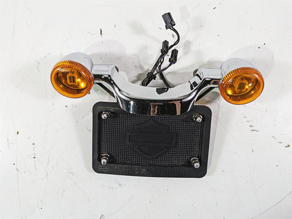 2012 Harley FLD Dyna Switchback Rear Chrome Blinker Turn Signal Bar 68629-05 {{ shop.shopifyCountryName }} - Mototech271