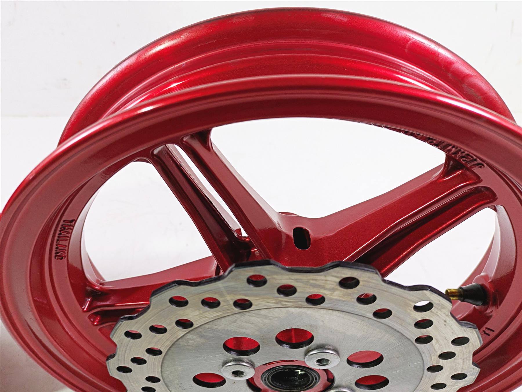 2021 Kawasaki Z125 Pro Straight Red Front Rear Wheel Rim Set 41073-0674-63D {{ shop.shopifyCountryName }} - Mototech271