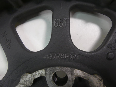 2007 Harley Touring FLHTCU SE CVO Electra Glide Rear Belt Pulley 66T 1" 37781-07 {{ shop.shopifyCountryName }} - Mototech271