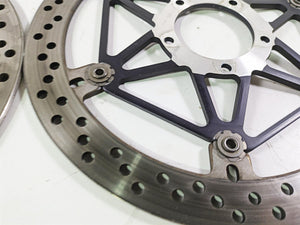 2016 Ducati Monster 1200 S Front Brake Rotor Disc Set Brembo 49241351A 49241341A