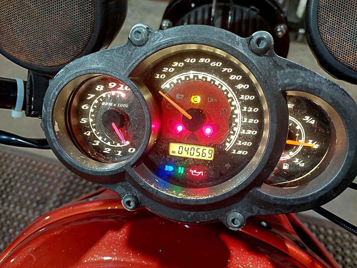 2014 Harley VRSCF Muscle V-Rod Speedometer Gauges Instrument 40k - Read ...