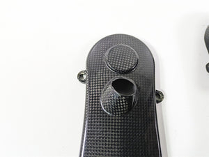 2009 Ducati Multistrada 1100 S Carbon Timing Cover Fairing Set 24510861 24510851