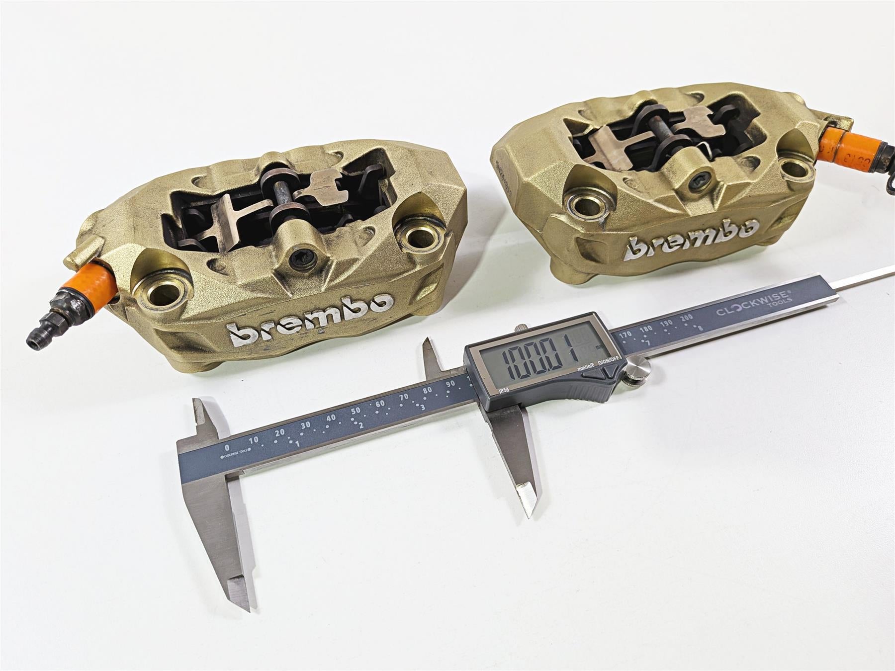 2016 Aprilia RSV 1100 Tuono V4 Factory Gold Brembo 100mm Front Brake Calipers {{ shop.shopifyCountryName }} - Mototech271