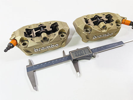 2016 Aprilia RSV 1100 Tuono V4 Factory Gold Brembo 100mm Front Brake Calipers {{ shop.shopifyCountryName }} - Mototech271