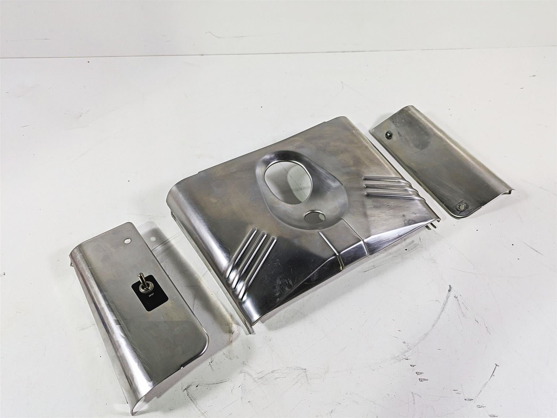 2008 Harley FLSTC Softail Heritage Headlight Head Light Cover Set 67808-86 | Mototech271