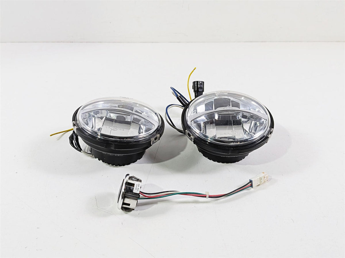 2015 Indian Chieftain Front Fog Spot Passing Light Lamp + Knob Set -Read 2412962-Mototech271