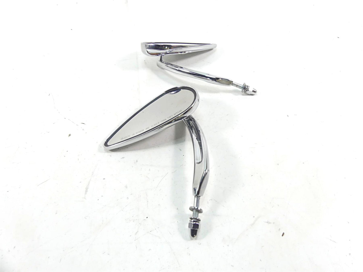 2002 Harley FLSTCI Softail Heritage Willi G Skull Teardrop Mirror Set 91315-04 {{ shop.shopifyCountryName }} - Mototech271