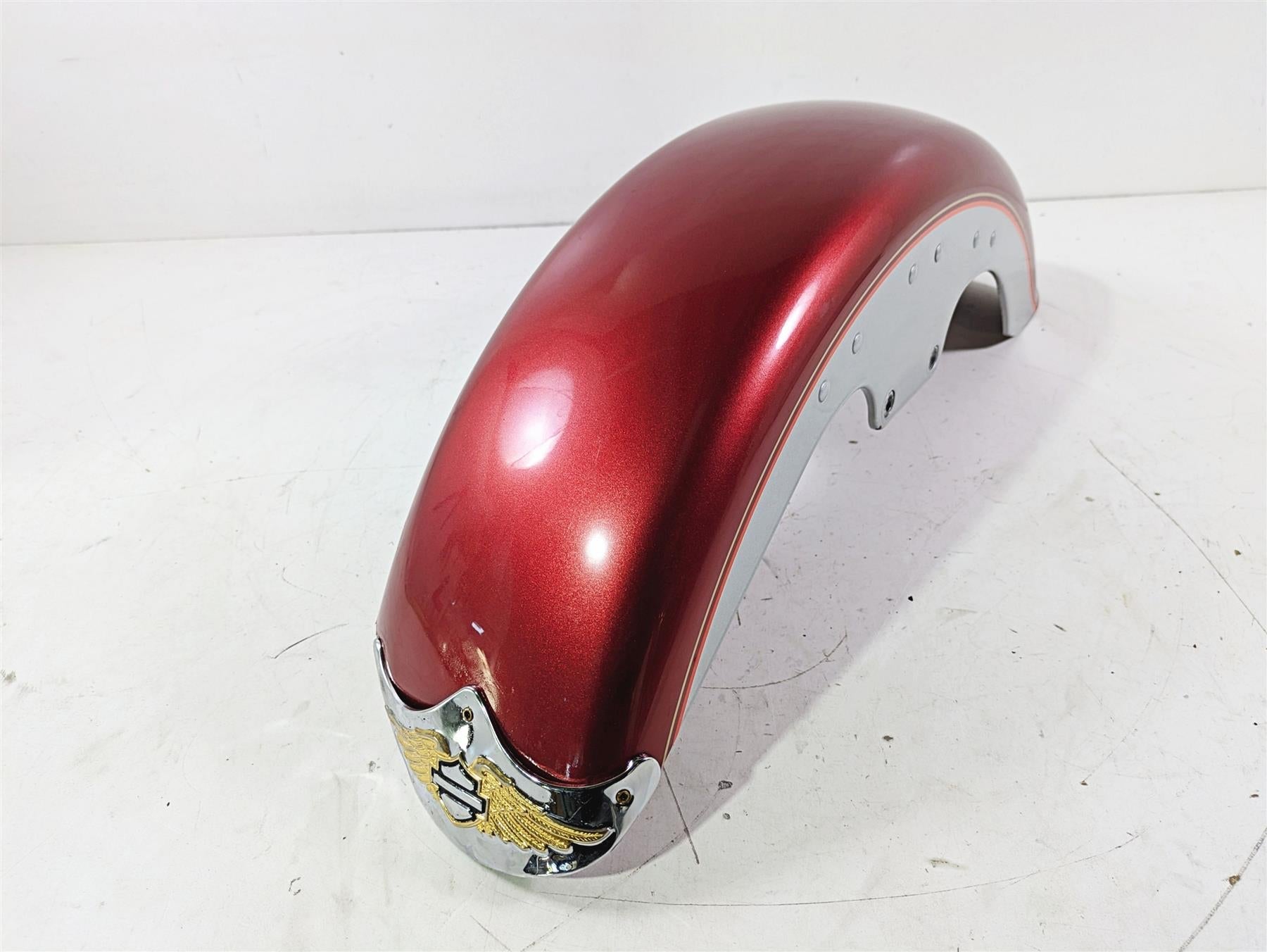 2004 Harley Softail FLSTF Fat Boy Front Fender Sierra Red - Bent 59139-00A {{ shop.shopifyCountryName }} - Mototech271