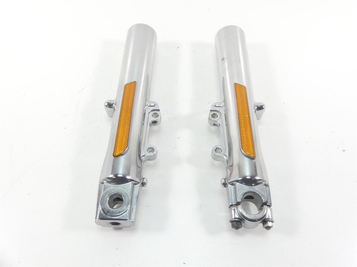 2009 Harley FLHTCU SE4 CVO E-Glide Chrome Front Fork Lower Tube Set 45500169 {{ shop.shopifyCountryName }} - Mototech271
