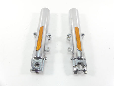 2009 Harley FLHTCU SE4 CVO E-Glide Chrome Front Fork Lower Tube Set 45500169 {{ shop.shopifyCountryName }} - Mototech271